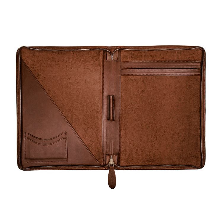 Leather document folder